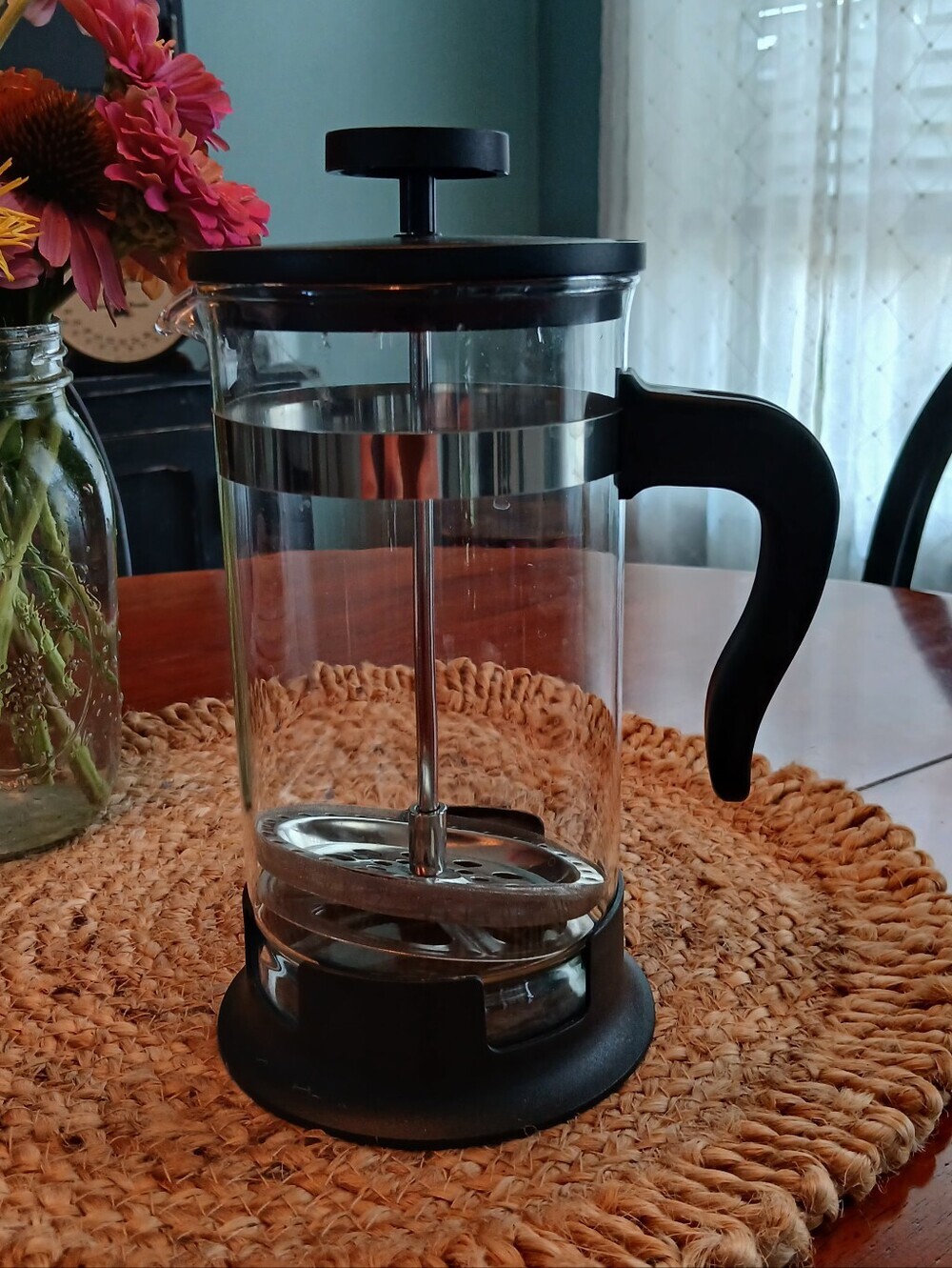 IKEA French Press Coffee Maker - Glass Plunger Carafe Kitchen